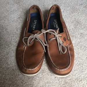 Tan Classic Sperry Boat Shoes
